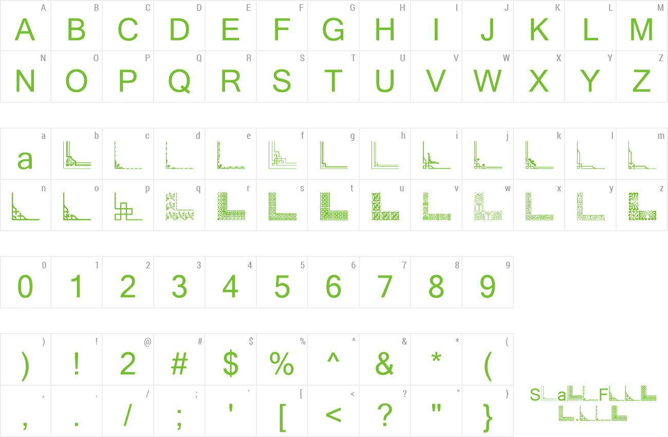 Font Vintage Decorative Corners 32 preview